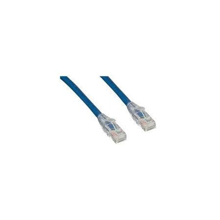 Cable Wholesale Cat6 Blue Copper Ethernet Patch Cable, Clear Finger Boot, POE Compliant, 5 feet 10X8-96105